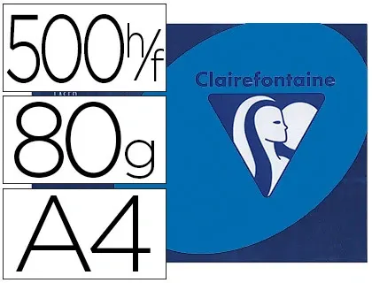 Papier couleur clairefontaine trophée multifonction a4 80g/m2 couleurs intenses bleu turquoise paquet 500 feuilles — Non…
