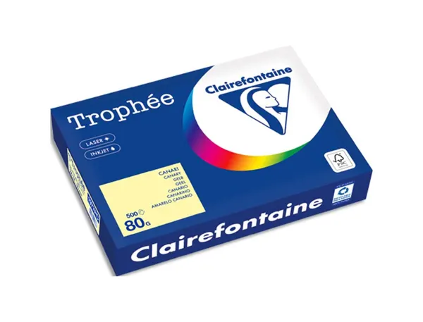 Clairefontaine Papier universel Trophée, A4, jaune canari — Papier copieur et imprimante