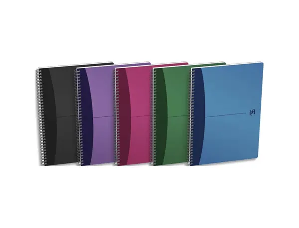 Carnet spirale oxford urban mix couverture pp reliure intégrale a4 21x29,7cm 180 pages 90g 5x5mm coloris assortis — Non…
