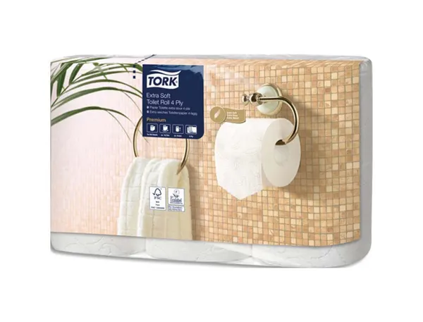 Papier toilette tork traditionnel premium extra doux 4 plis 153 feuilles ecolabel paquet 6 rouleaux — Non classé