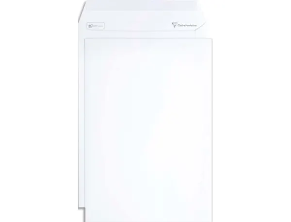 Clairefontaine paquet de 50 pochettes velin blanc auto-adhesives 120g format c4 229x324 mm — Non classé
