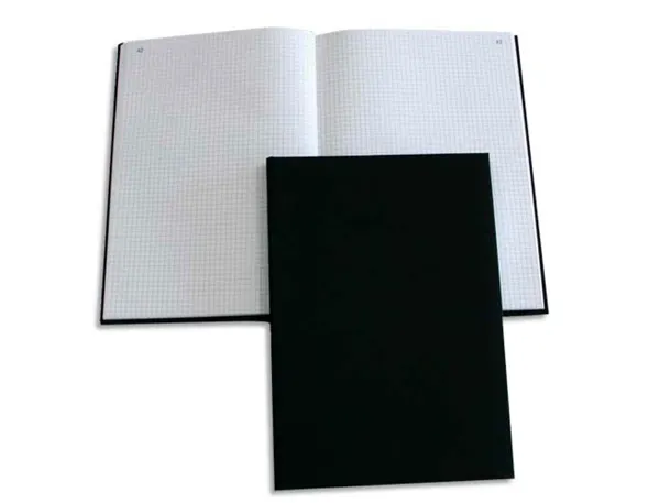 Registre toile foliote elve de 1 à 200 format 32 x 25 cm 200 pages quadrille 5/5 coloris noir — Non classé