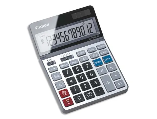Calculatrice écologique canon ts-1200tsc 12 chiffres écran inclinable réf 2468c002aa — Non classé