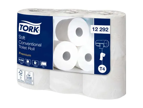 Papier toilette tork premium blanc 2 plis pure ouate 198 feuilles lot 48 rouleaux — Non classé