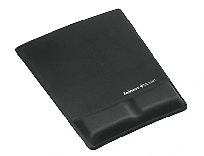 Tapis souris fellowes repose-poignet ergonomique gel mousse protection antibactérienne coloris noir — Non classé