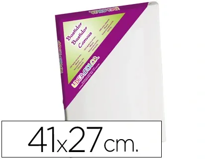 Toile sur chassis liderpapel 6p agraffe au dos 100% coton 1,8x3,8 cm bords en bois 41x27 cm — Non classé