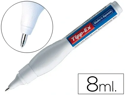 Stylo correcteur tipp-ex shake'n squeeze ergonomique applicateur bille 8ml débit régulé par pression — Non classé
