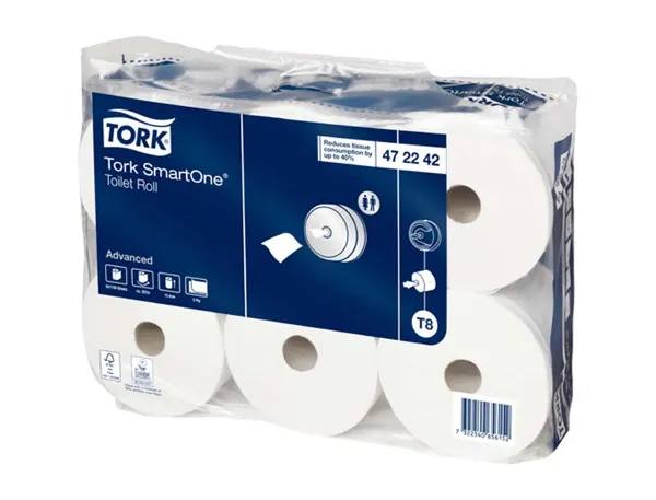 Papier hygiénique tork smartone coloris blanc paquet 6 rouleaux — Non classé
