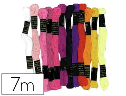 Fil coton bracelet brésilien 7m coloris assortis sachet 12 échevettes — Non classé