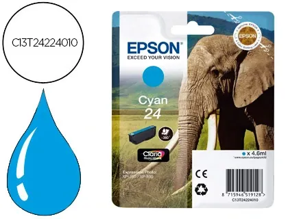 Cartouche d'encre original epson c13t24224010 360 p cyan — Non classé