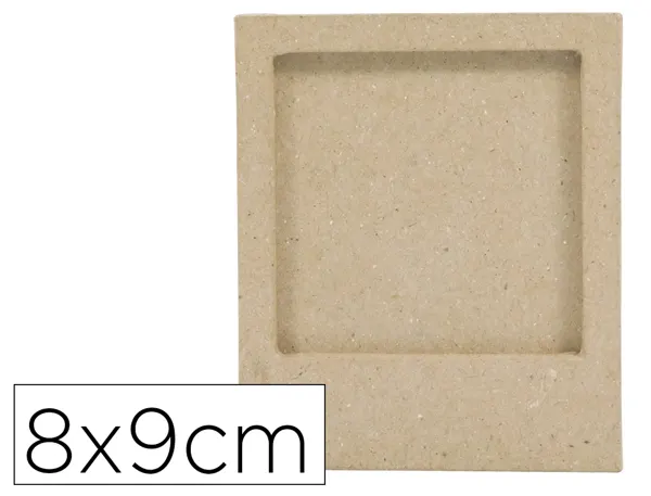 Cadre magnetique decopatch papier mache 8x9cm coloris brun — Non classé