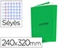 Cahier Conquerant Classique Agrafe 240x320 mm 96 Pages Seyes 90g Couverture Carte Recyclee Coloris Vert — Papier… — vue 2
