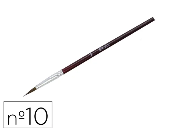 Pinceau o'color poils poney nº10 ideal gouache et aquarelle virole aluminium manche boislaque lot 10 unites — Non classé
