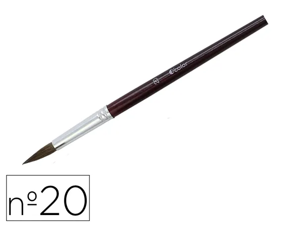 Pinceau o'color poils poney nº20 ideal gouache et aquarelle virole aluminium manche boislaque lot 10 unites — Non classé