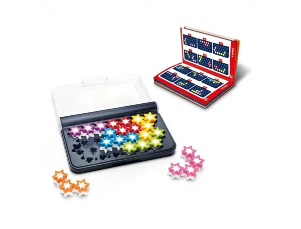 Jeu Interdacta Iq Stars 1 Boite Rangement + 7 Pcs Jeu Coloris Et Formes Assortis + 1 Livret 120 Defis — Matériel & jeux…