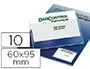 PORTE-CARTES DE VISITE TARIFOLD 3L ADHÉSIF 60x95 MM OUVERTURE PETIT CÔTÉ POCHETTE DE 10U — Classement & archivage — vue 2