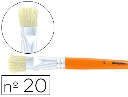 Brosse plate cléopâtre nº20 soie de porc bois fsc vernis protecteur — Non classé