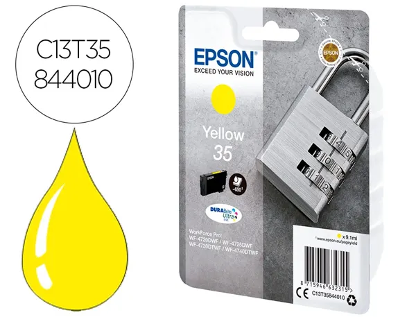 Cartouche d'encre original epson 35 jaune — Non classé