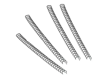 Reliure métallique fellowes relieur pas 3:1 34 boucles a4 1/4 in diamètre 6.4mm coloris noir boîte 100 unités — Non classé