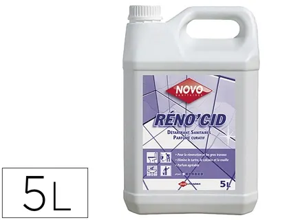 Détartrant désincrustant sanitaire élimine tartre calcaire rouille parfum floral bidon 5l — Non classé