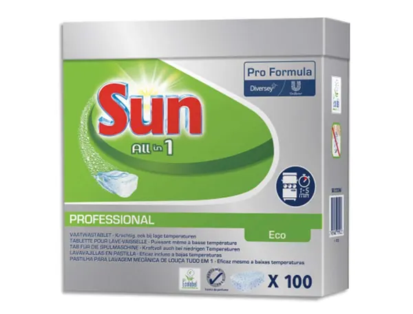 Lave-vaisselle sun tout en 1 en tablette boîte 100 unités — Non classé