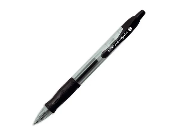 Stylo-bille bic gelocity original pointe moyenne 0,7mm encre gel retractable rechargeable coloris noir — Non classé
