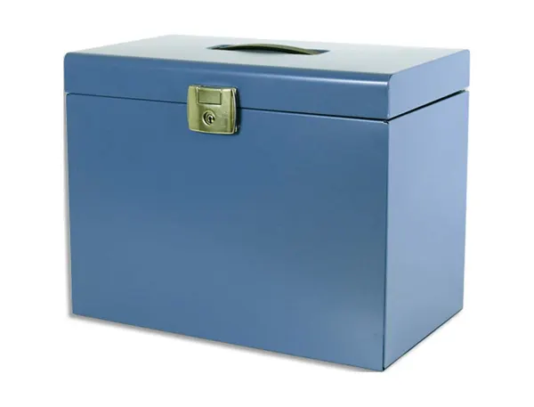 Valisette pierre henry metal 368x287x220mm 5 dossiers suspendus format a4 index plastique 40mm coloris bleu — Non…