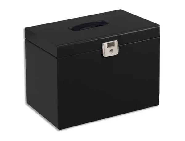 Valisette pierre henry metal 368x287x220mm 5 dossiers suspendus format a4 index plastique 40mm coloris noir — Non…