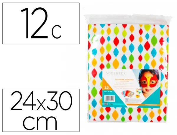 Feutrine sodertex theme douce reverie 1mm 240x300mm 12 coupons coloris et motifs imprimes assortis — Non classé