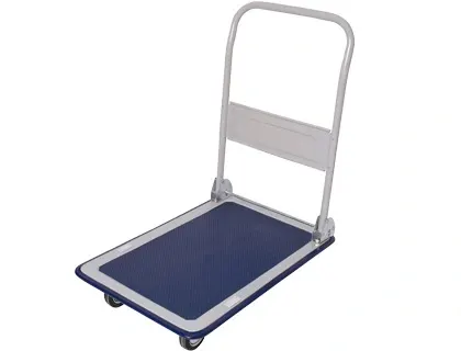 Chariot pliant q-connect 4 roues dossier rabattable plateforme tapis antidérapant charge maximale 300kg 16.2kg — Non…