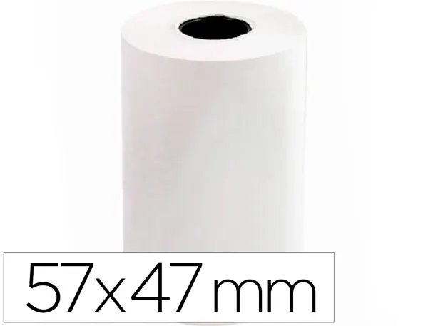 Bobine thermique q-connect 57mm largeur x 47mm diametre 55gr pour tpe sans bisphenol a — Non classé