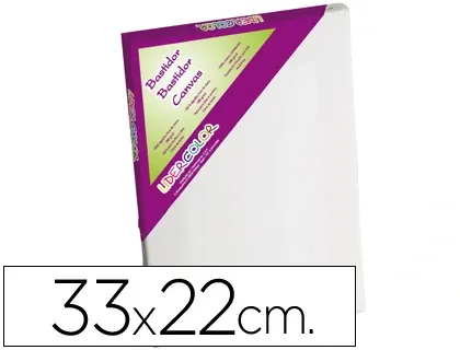 Toile sur chassis liderpapel ap agraffe au dos 100% coton 1,8x3,8 cm bords en bois 33x22 cm — Non classé