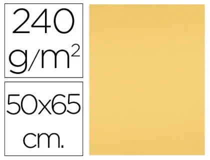 Papier cartonne liderpapel 50x65cm 240gr coloris or paquet 25 feuilles — Non classé