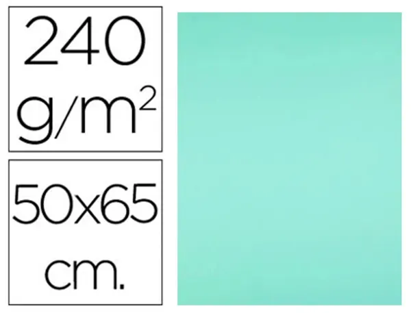 Papier cartonne liderpapel 50x65cm 240gr coloris vert paquet 25 feuilles — Non classé