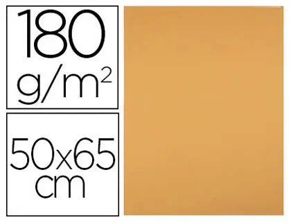 Papier cartonne liderpapel 50x65cm 180gr coloris noisette paquet 25 feuilles — Non classé