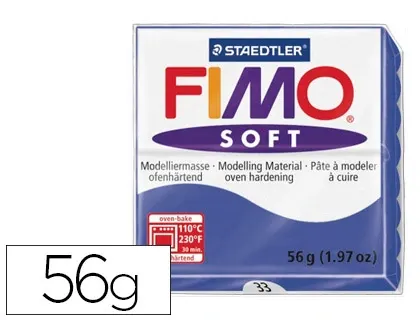 Pâte à modeler fimo soft coloris bleu brillant pain 57g — Non classé