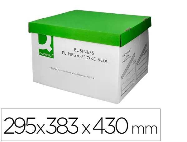 Boite archives qconnect carton pour 3 boites format a4+ montage automatique dim. interieur 295x383x430mm — Non classé
