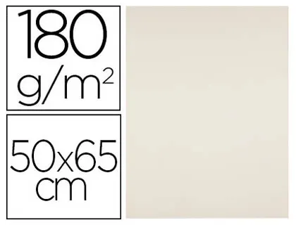 Papier cartonne liderpapel 50x65cm 180gr coloris creme paquet 25 feuilles — Non classé