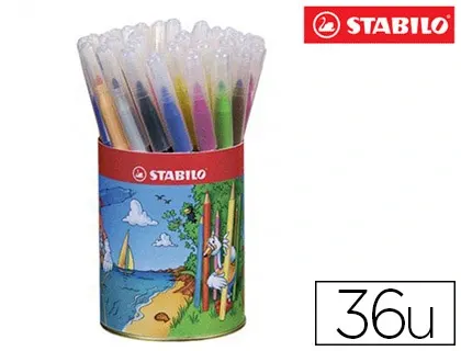 Feutre coloriage stabilo power capuchon ventilé encre lavable pointe moyenne ne sèche pas pot 36 unités — Non classé