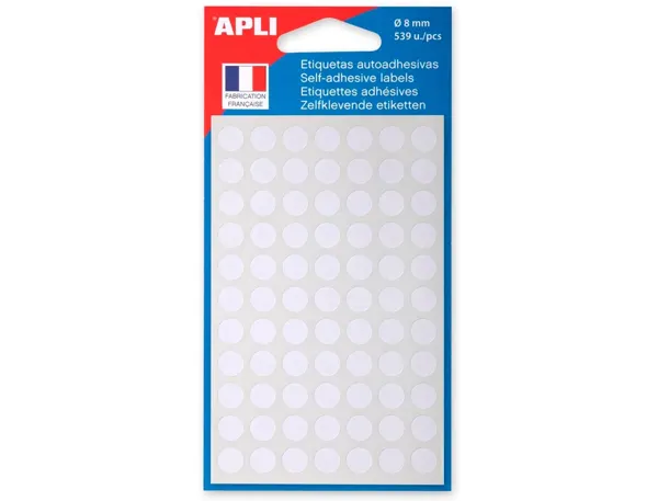 APLI Pastille de signalisation, diamètre: 8 mm, blanc — Fournitures — vue 3