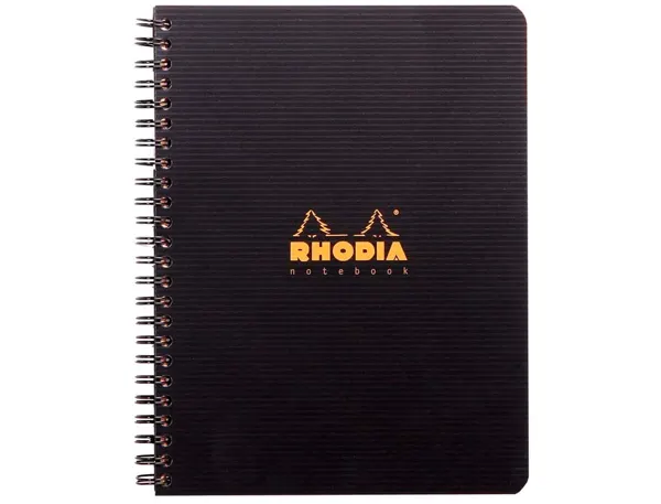 Cahier RHODIACTIVE Notebook 160 pages perforées, couverture polypropylène, format A5+, quadrillé 5x5 — Classement &… — vue 3