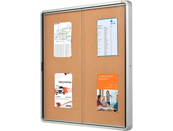 nobo Vitrine d'affichage Premium Plus, fond en liège, 12x A4 — Aménagement d'espace — vue 4