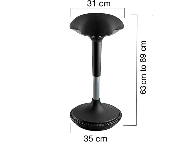 UNiLUX Tabouret MOOVE, noir — Aménagement d'espace — vue 6