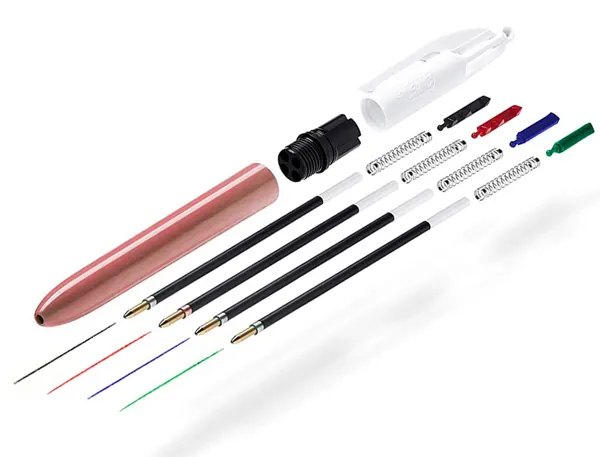 BIC Stylo à bille 4 Colours Shine, 0,32 mm, or rose — Fournitures — vue 6