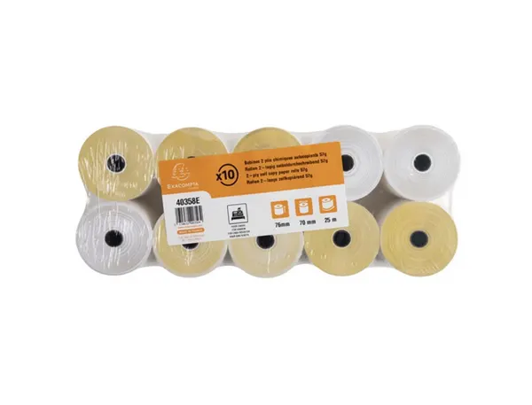 EXACOMPTA Bobines pour caisses, 76 mm x 25 m x 12 mm — Papier, cahier & courrier — vue 3