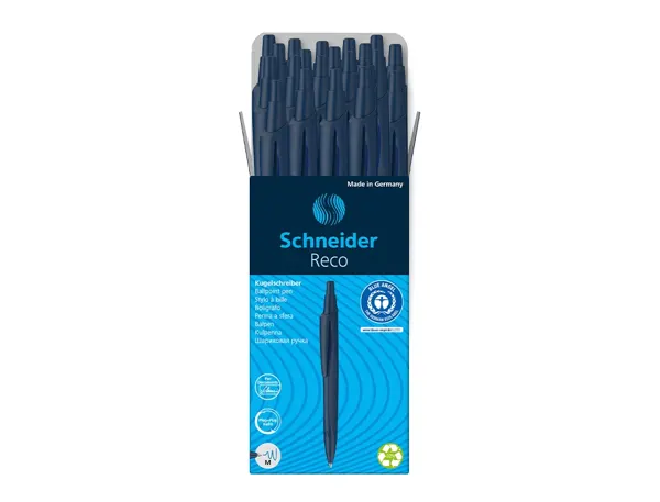 Stylo A Bille Schneider Reco Bleu Recharge Eco 725m Ecriture Bleu — Fournitures — vue 7