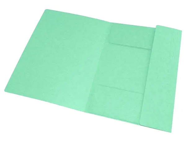 Chemise 3 rabats à élastiques TOP FILE+ en carte lustrée 4/10ème 390g, vert pastel, Oxford — Classement & archivage — vue 4