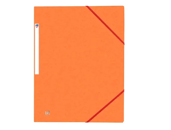 Chemise 3 rabats à élastiques TOP FILE+ en carte lustrée 4/10ème 390g, orange, Oxford — Classement & archivage — vue 3