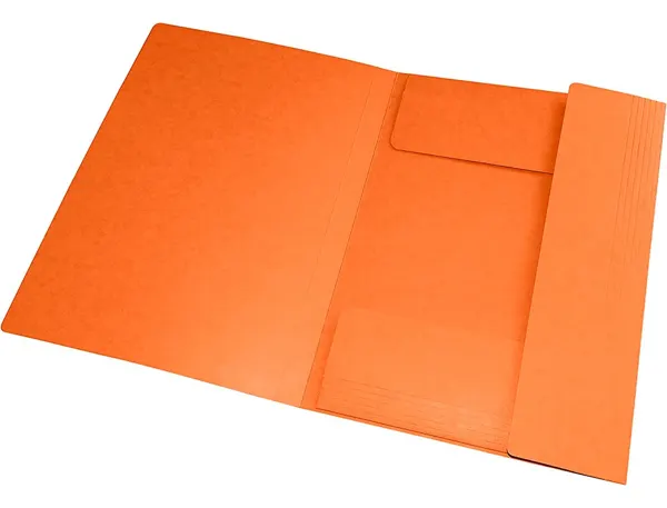 Chemise 3 rabats à élastiques TOP FILE+ en carte lustrée 4/10ème 390g, orange, Oxford — Classement & archivage — vue 4