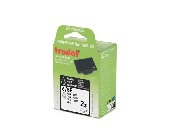 trodat Cassette d'encrage 6/58, pack de 2, noir — Cartouches & toners — vue 3